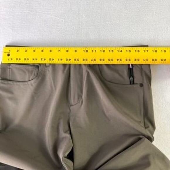 FOURLAPS Pants Mens 34X28 Olive Green Traverse Straight Leg Army 1072 Active - Picture 9 of 12